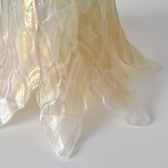 Lavorazione Murano Art Glass, Honey and white Color - Picture 12 of 14